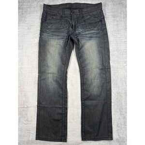 Blackarv Jeans Mens 38 Black Y2K Faded Studded Baggy Gothic Tyson Grunge